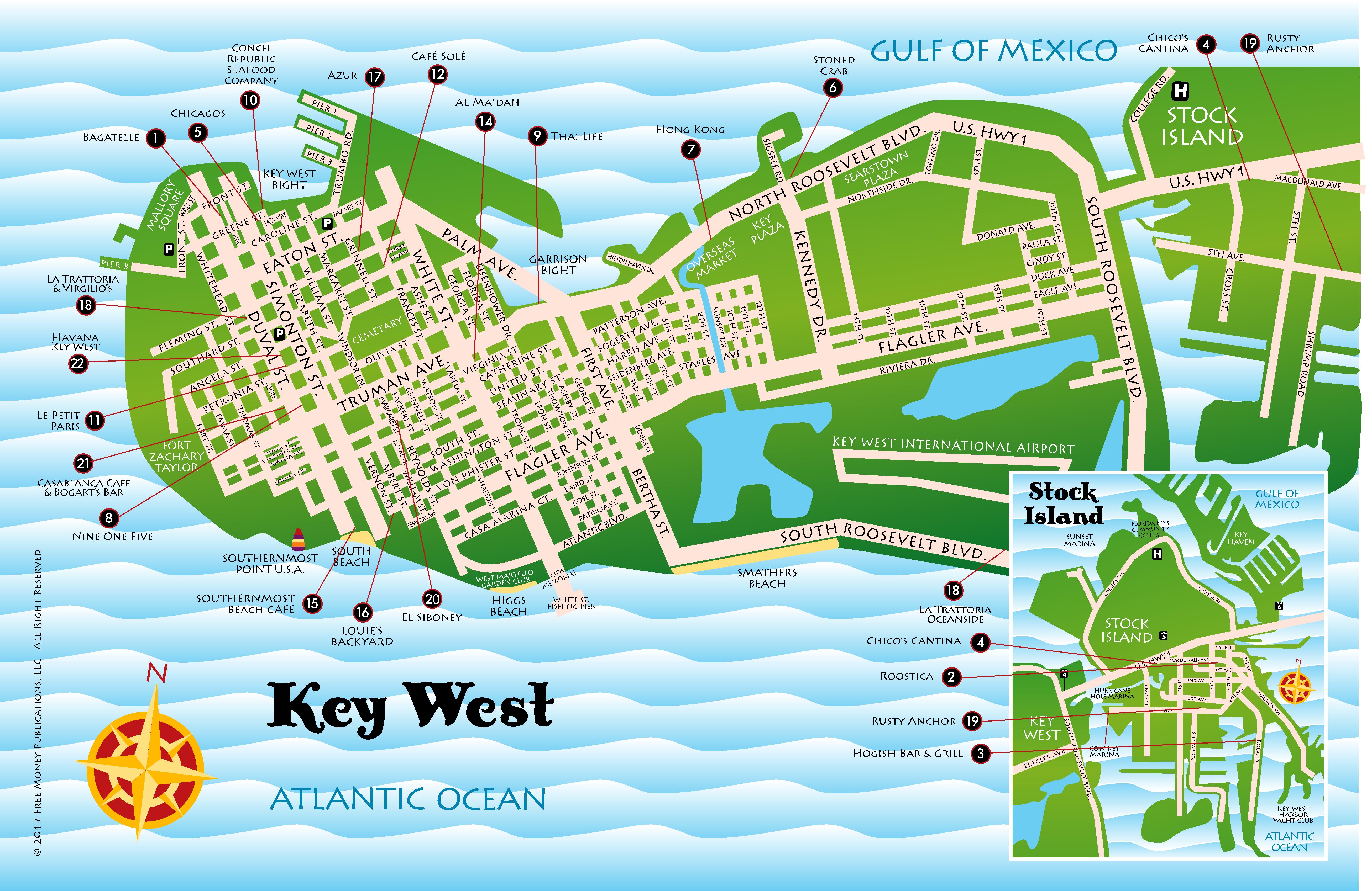 Key West Map Printable
